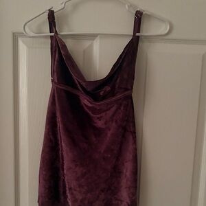 Velvet Burgundy Tank Top